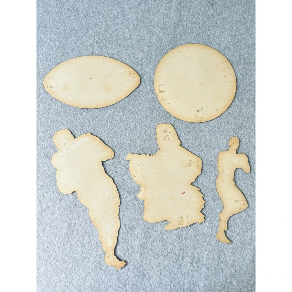 Vintage 70s Eureka Football Basketball Player Cheerleader Party Decor Die Cuts